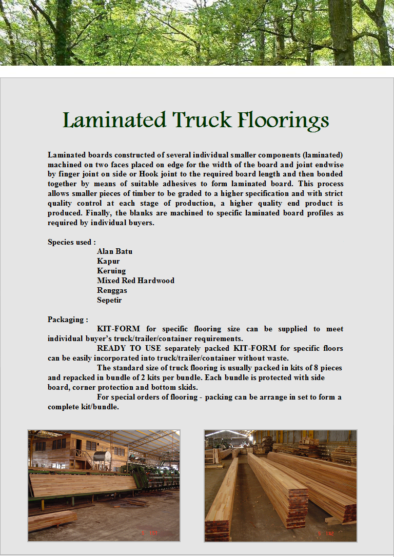 Laminated Truck Flooring